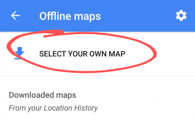 Google maps Select Your Own Map