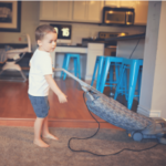 Child cleaning