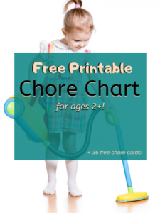 Free Toddler Chore Chart + Easy Chores for Toddlers
