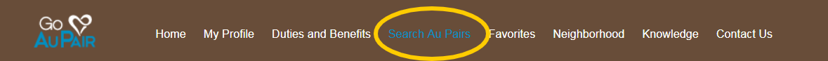 Use Go Au Pair's advanced search filters to find an Au Pair who's a good fit for your family