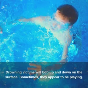 Signs of drowning