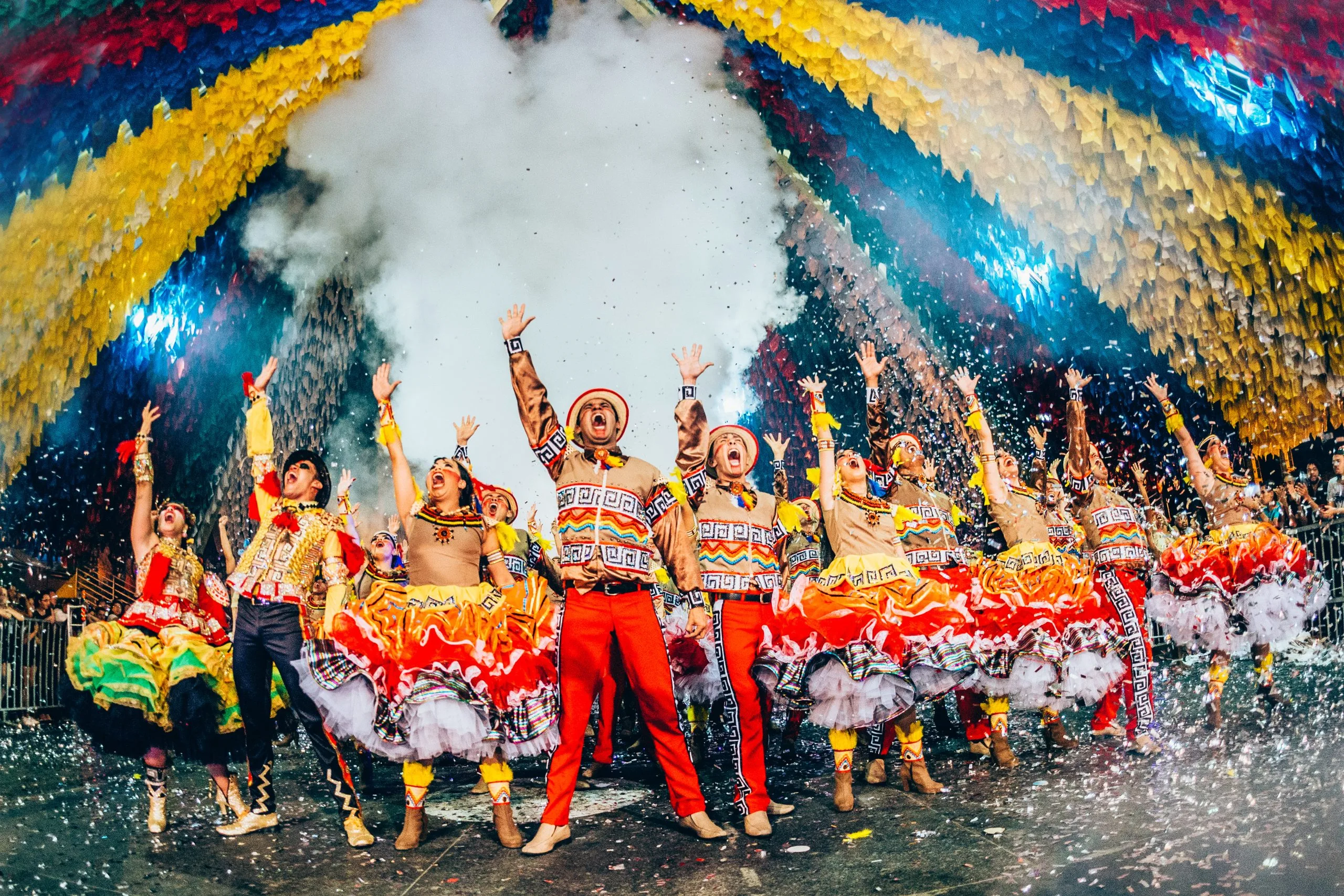 Dancers performing at Festa Junina