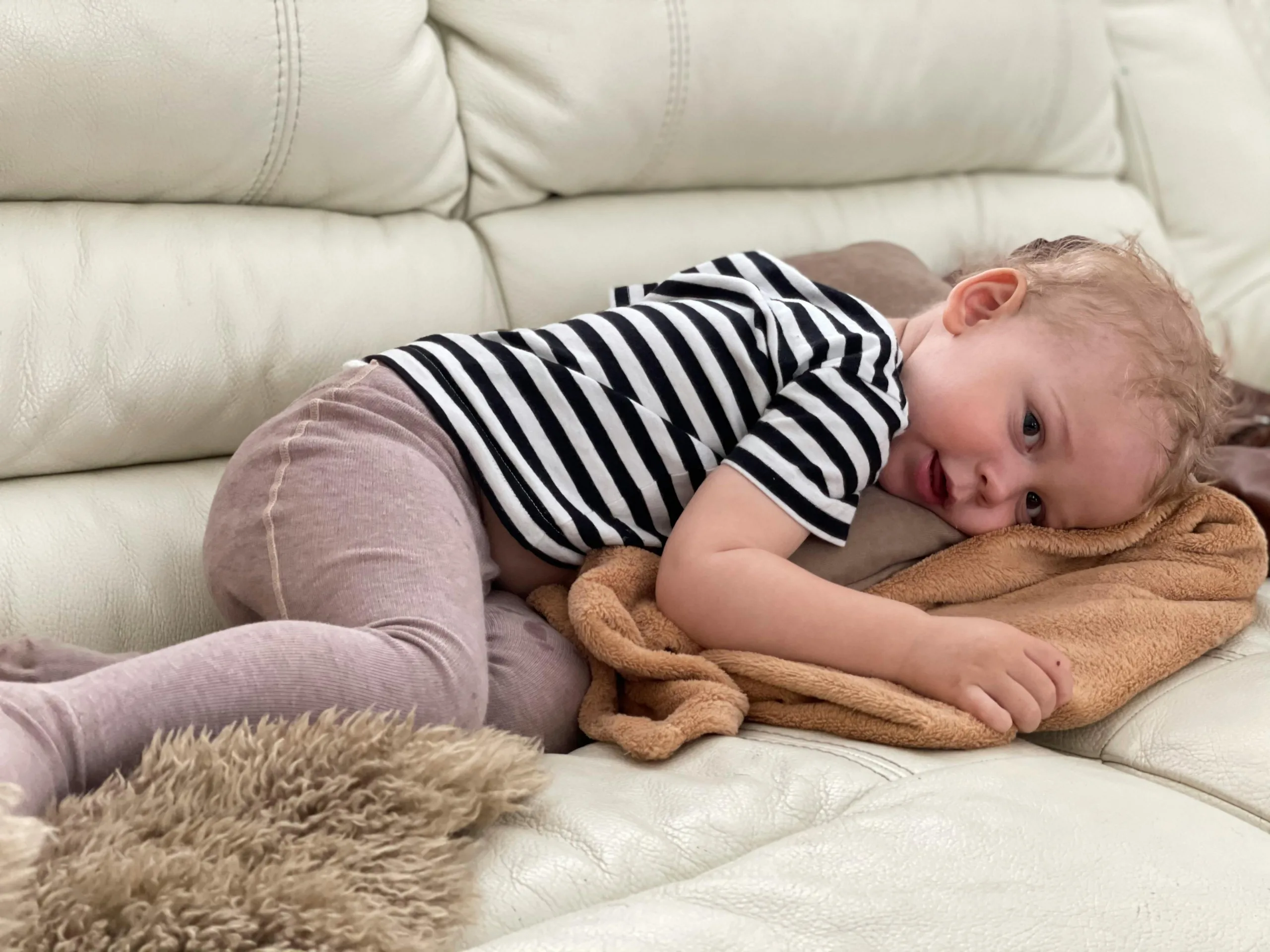 Child laying down for a nap