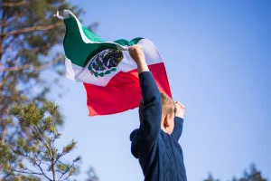 Child celebrating Mexican holidays